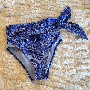 Zimmermann Navy Paisley Bikini Bottom
